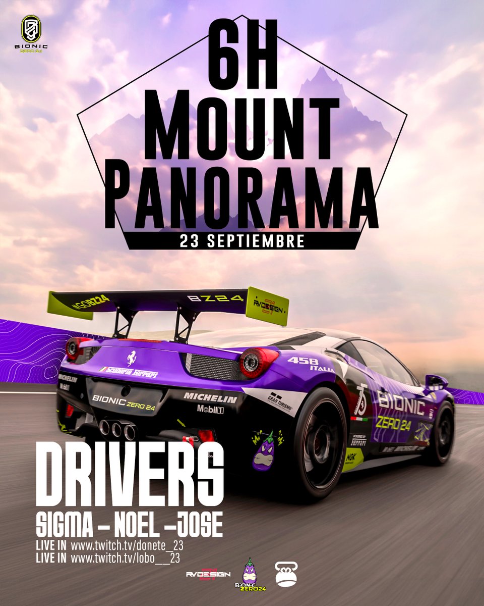 🏁𝗥𝗘𝗦𝗜𝗦𝗧𝗘𝗡𝗖𝗜𝗔 | 𝟲𝗛 | 𝗠𝗢𝗨𝗡𝗧 𝗣𝗔𝗡𝗢𝗥𝗔𝗠𝗔

Aguantaremos 6h de puro show?

🤖 <a href="/ISigmaVK/">CGT_Sigma</a> 
🤖 @NoelLopez88 
🤖 <a href="/BZ24_Joselito75/">Bz24_Joselito75</a>
🎙️ <a href="/Tururu233/">LOBO23 THE GOAT</a>
🎙️ #Donete_23

Carrera en Directo a partir de las 17:45H AQUI⬇️⬇️ 
twitch.tv/lobo__23
twitch.tv/donete_23