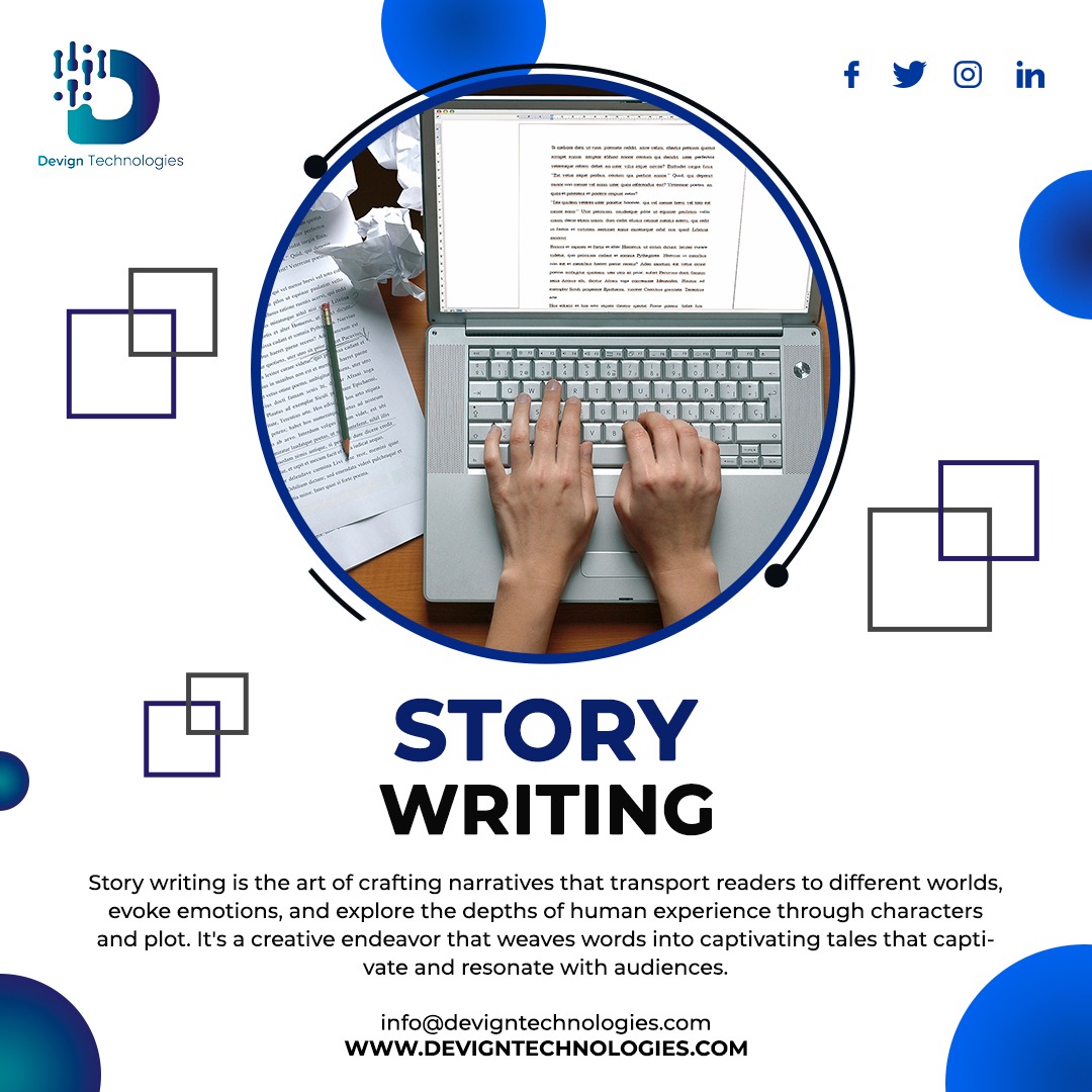 devigntech's tweet photo. Unlock creativity with our Story Writing Services. We craft engaging narratives that captivate readers and breathe life into your ideas.

Visit Our Website: https://t.co/EvfvbTrNnB

#StoryWriting #CreativeWriting #NarrativeCrafting #ImaginationUnleashed #FictionWriting https://t.co/dCzBDMioXF