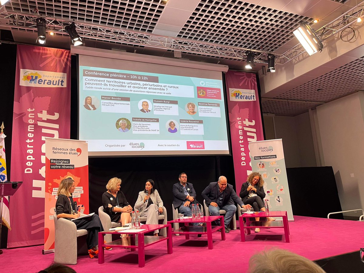 Aux côtés de nombreuses femmes élues ce vendredi à la 1ère journée départementale du réseau <a href="/elueslocales/">Élues Locales</a> à l’Hôtel du département de l’Hérault. Matinée riche en échanges et témoignages autour de l’importance du réseau, des ressources et soutien en politique. <a href="/husseinbourgi/">Hussein Bourgi</a>