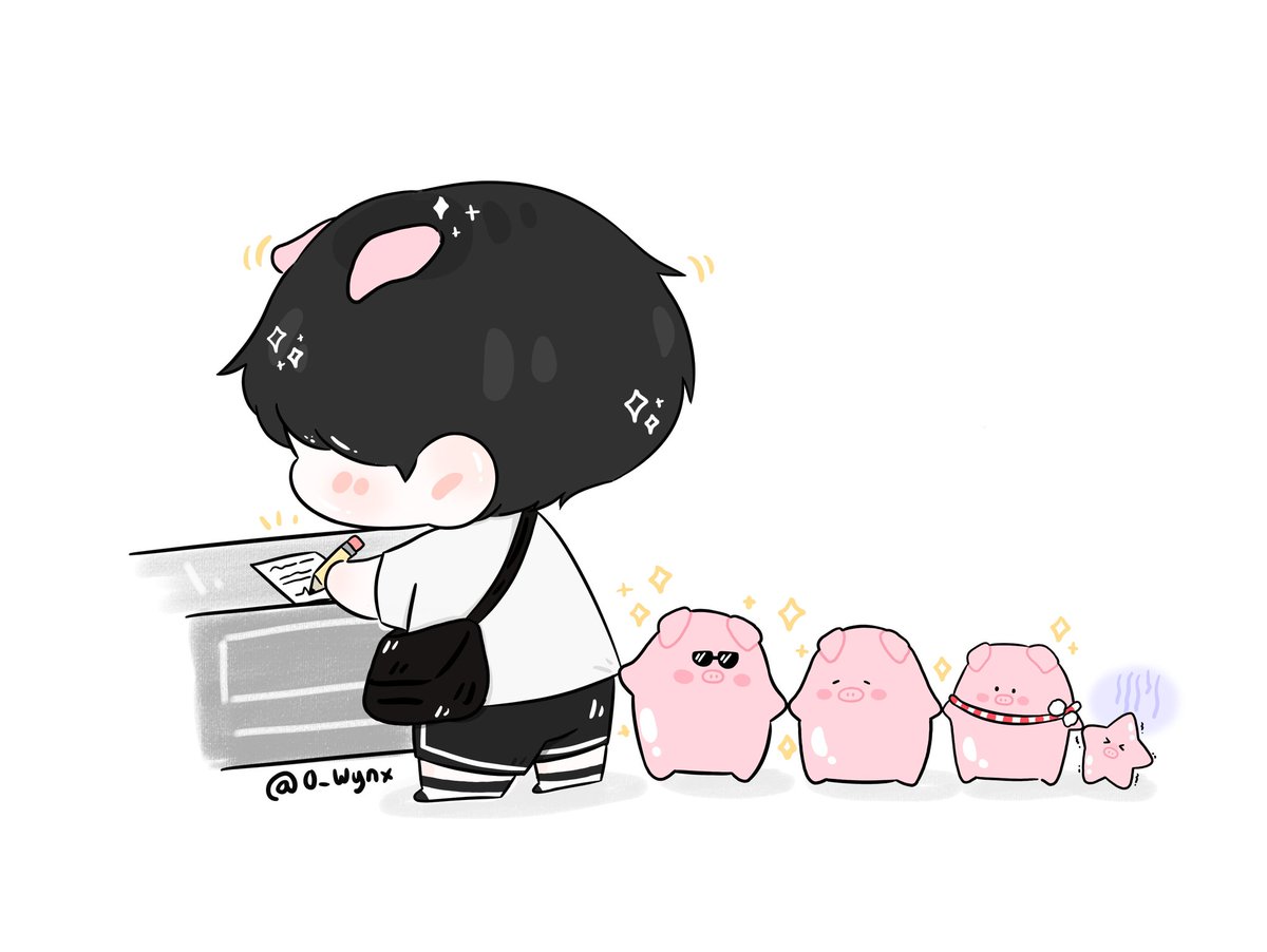 Biu: Điểm danh!
🐷: Ụt
🐷: Ụt
🐷: Ụt
🐷: Ụt
Biu: 5, đủ!

#BuildJakapan <a href="/JakeB4rever/">BIU.</a>
#Beyourluve