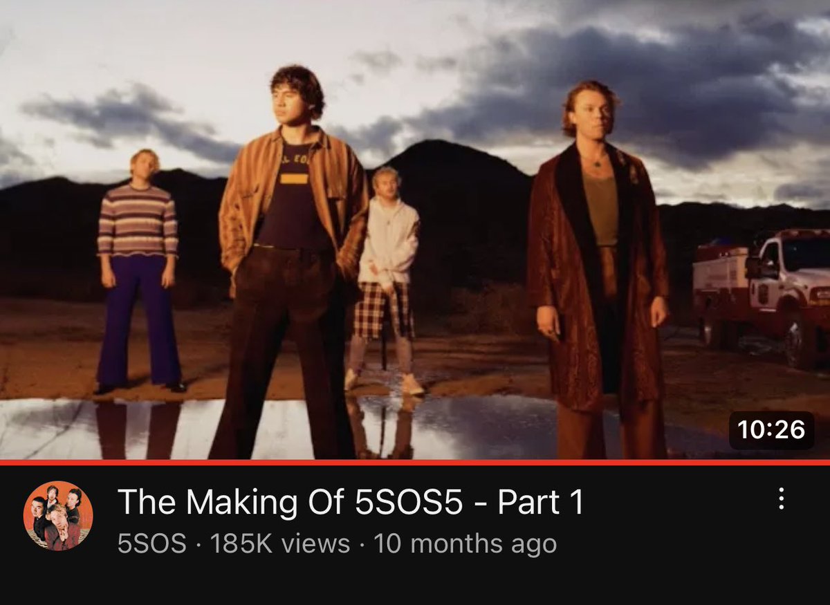 5sos5 is a year old today?? someone needs to remind 5sos that we only got one part of the making of it 😭
