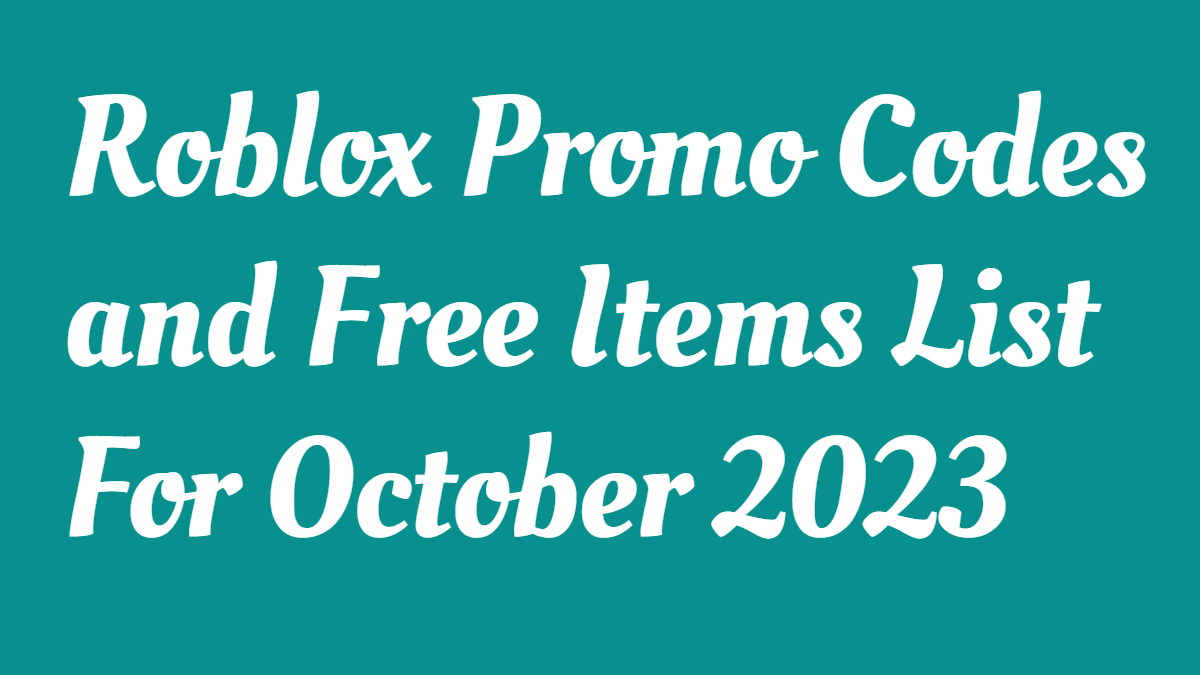 roblox free items list