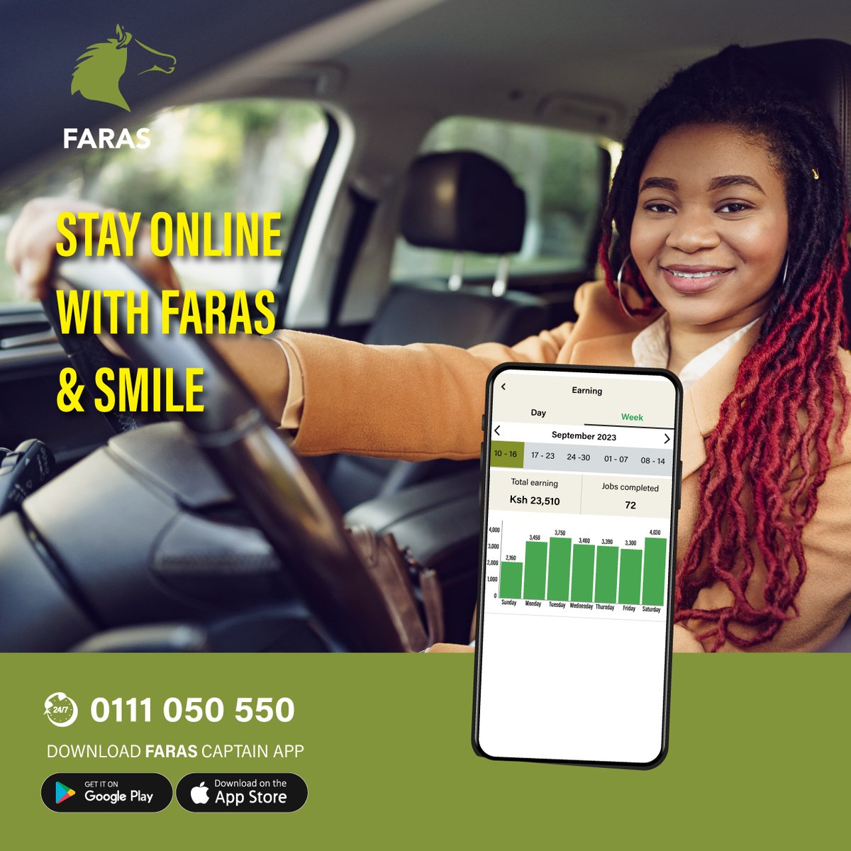 farasKenya's tweet photo. 𝐒𝐚𝐭𝐮𝐫𝐝𝐚𝐲 𝐢𝐬 𝐡𝐞𝐫𝐞, 𝐚𝐧𝐝 𝐭𝐡𝐞 𝐫𝐨𝐚𝐝𝐬 𝐚𝐫𝐞 𝐜𝐚𝐥𝐥𝐢𝐧𝐠!

Be your own boss, set your own course, and meet great passengers along the way. 💰

#SaturdayDrive #JoinFarasTeam #HitTheRoad #SaturdayWithFaras #DriveToEarn #WeekendOnWheels 🚗 https://t.co/OunbSdiEyR