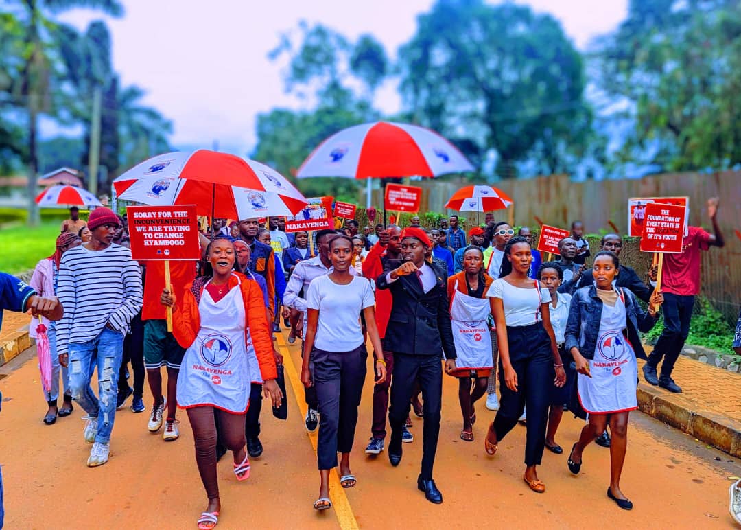 KyambogoNup's tweet photo. The Adhoc committee chaired by @koholowafula handling kyambogo university nup primaries yesterday received three candidates for nominations, Ogola Ivan,  KATUMWA and NAKAYENGA respectively. One of those is going to be our flagbeerer and the 20th guild president.
@JoelSsenyonyi https://t.co/u5ZAAdAVJS