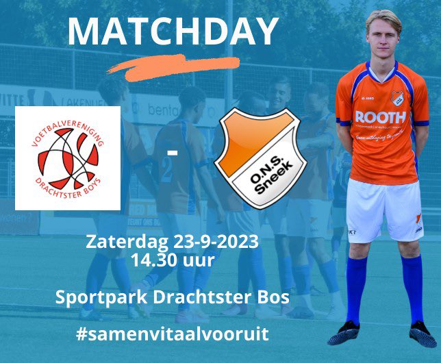 ONSSneek's tweet photo. MATCHDAY 🆚 @drachtsterboys! #draons https://t.co/XnT16Fx20f
