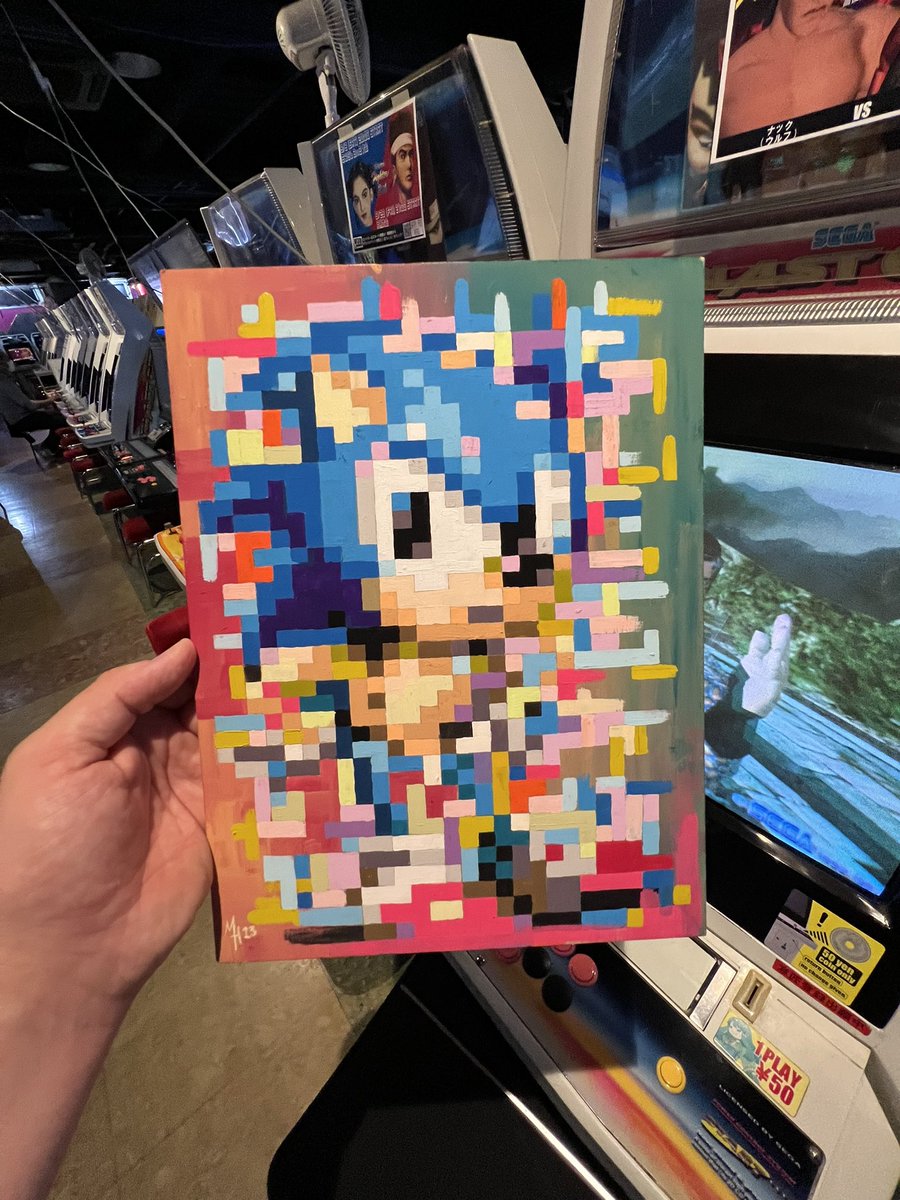 ArtworkbyDD's tweet photo. These pieces feel like they are right at home here.

#art #artwork #paint #painting #acrylics #acrylicart #acrylicartwork #sonic #sonicthehedgehog #tgs #tgs2023 #sega #segagenesis https://t.co/zacPBAqYMU