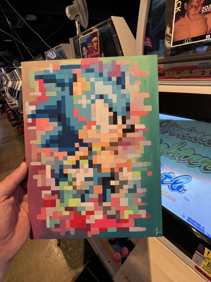 ArtworkbyDD's tweet photo. These pieces feel like they are right at home here.

#art #artwork #paint #painting #acrylics #acrylicart #acrylicartwork #sonic #sonicthehedgehog #tgs #tgs2023 #sega #segagenesis https://t.co/zacPBAqYMU