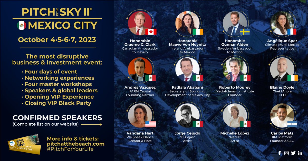 Pitchatthebeach's tweet image. Featuring global leaders, gov't reps, investors, and corporate VC specialists from around the world, you're in for an enriching experience. Seize the opportunity for 1-on-1 discussions and high-level networking. 🚀🌎

🎟️ Get your tickets: pitchatthebeach.com