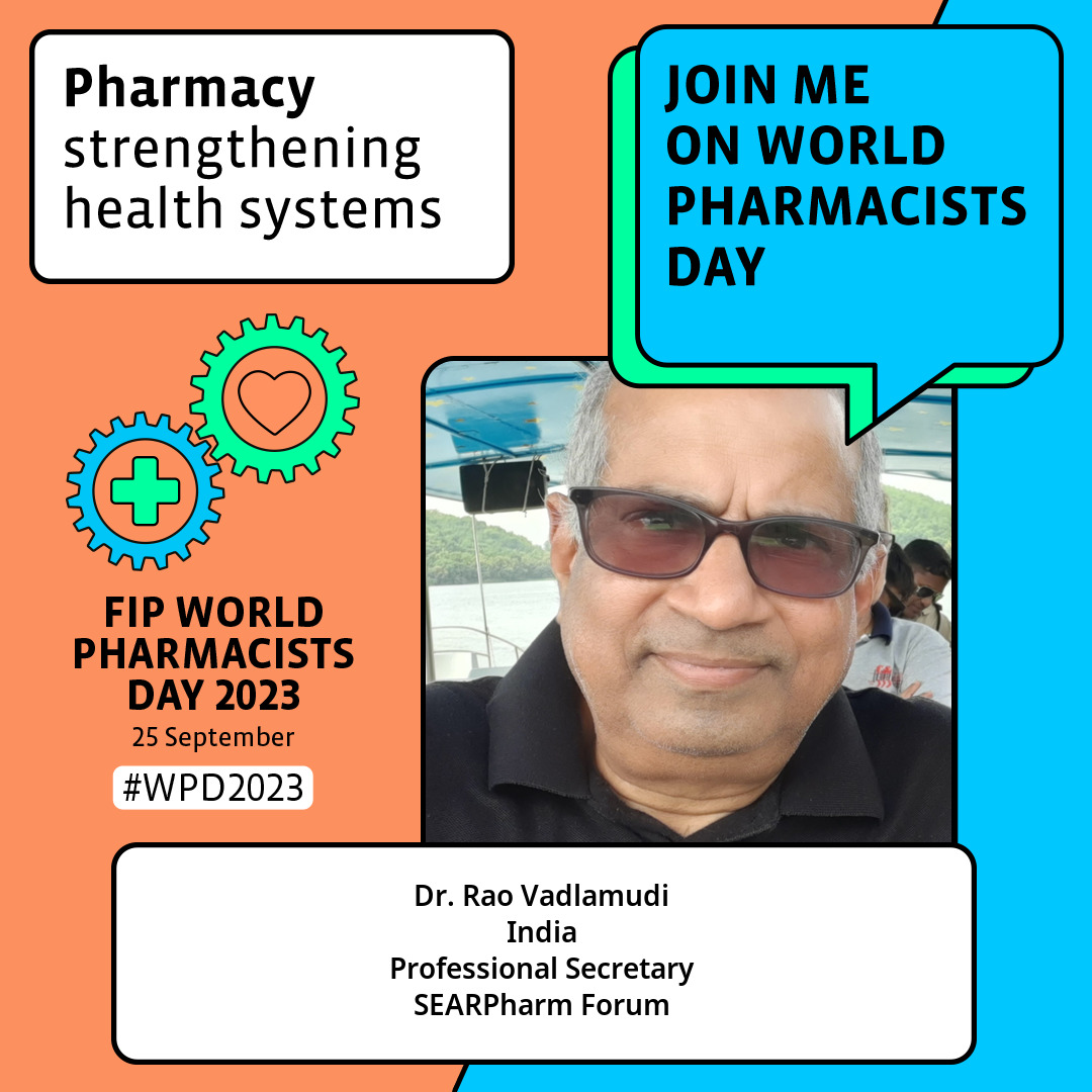 raovadlamudi's tweet photo. Pharmacy plays a crucial role in strengthening healthcare systems. By producing safe, high-quality medical products, and providing pharmaceutical care, patients get correct treatment regimen for optimal health outcomes. #Pharmacy #Healthcare #WorldPharmacistsDay2023 #WPD2023 https://t.co/1ndajsT3TX