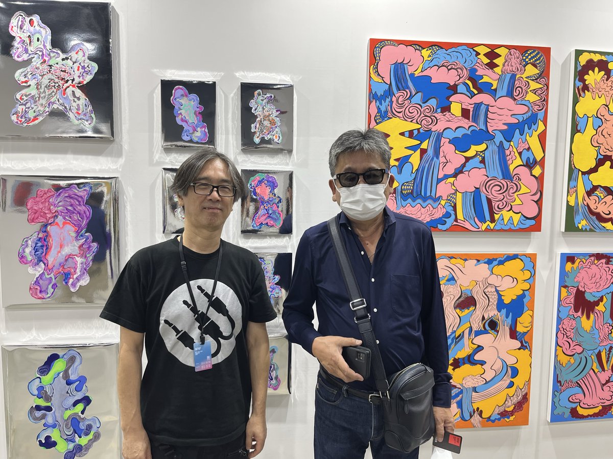 ShinyaOe_INFO's tweet photo. 小倉のGALLERY SOAPが出展されてるとのことで、マリンメッセ福岡B館で開催されているART FAIR ASIA FUKUOKA 2023に行ってきました。
GALLERY SOAPの宮川さんとも久しぶりにお話できました。

明日9/24まで開催されています。
https://t.co/9AOAnIDoX5

#AFAF2023 
#GallerySoap 
#大江慎也 https://t.co/1he1OhP6rN
