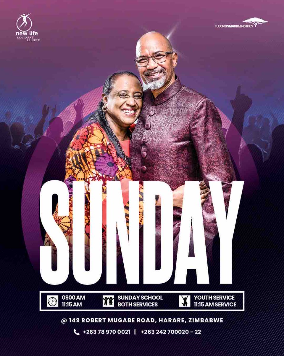 Welcome to New Life Covenant Church! We invite you to join us for a powerful and uplifting service this Sunday at 149 Robert Mugabe Road. We’ll be livestreaming the first service @TudorBismarkMinistries Facebook Page and the second service @TudorBismark YouTube Channel.