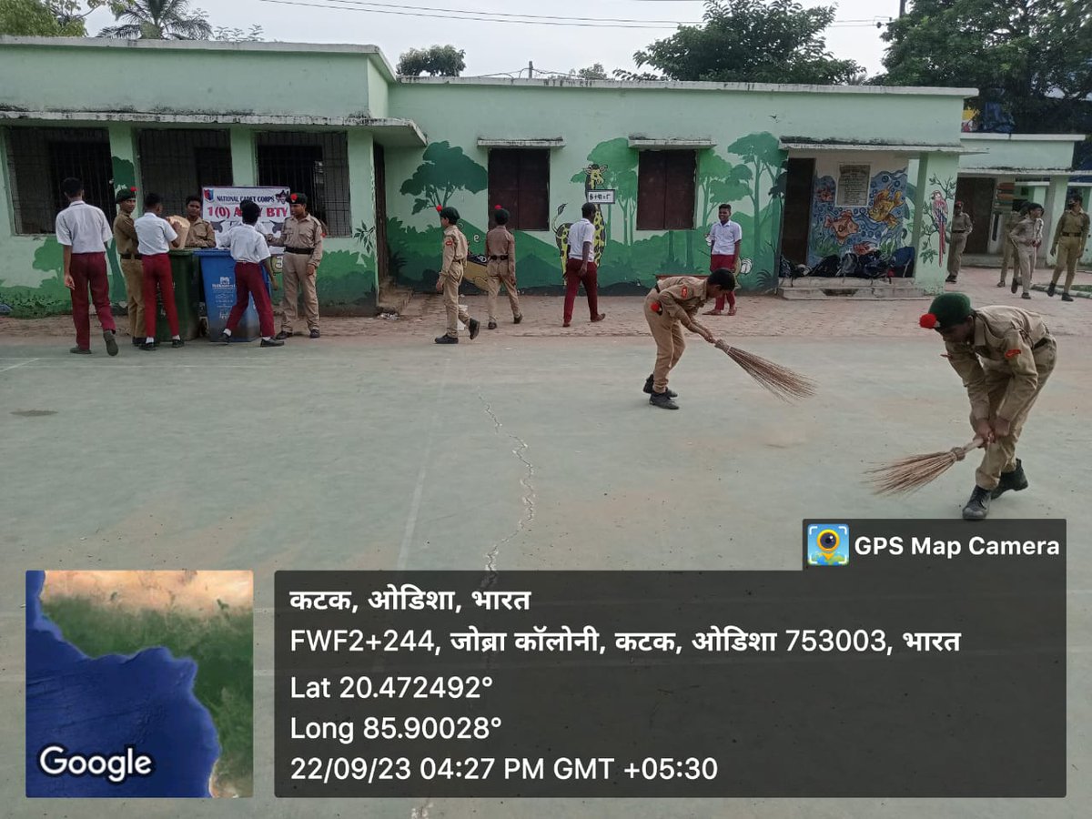 OneODArtyBtyNCC's tweet photo. For #SwachhataHiSewa campaign &amp; for #GabageFreeIndia #SHS2023 cleanliness drive, awareness rallies &amp; classes organized by #NCC in institutions under #1ODArtyBtyNCC. 4 ANOs &amp;  154 Cadets participated
@NCCDteOdisha @utkalpride @HQ_DG_NCC @SwachhBharatGov @swachhbharat @PMOIndia https://t.co/4aNCpU8buI