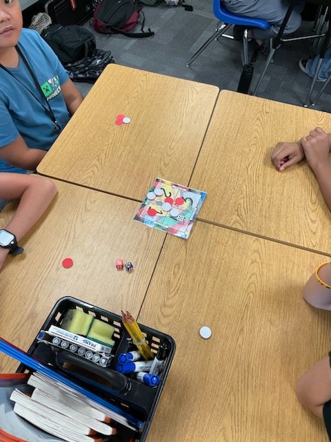 BesdGifted's tweet photo. @MomentBulb @JasinskiJaguars @wehofer Learning Unlimited 7th graders played Left, Right, Center to end their Friday. #gifted #buckeyegifted https://t.co/JVaSKQ8UaX
