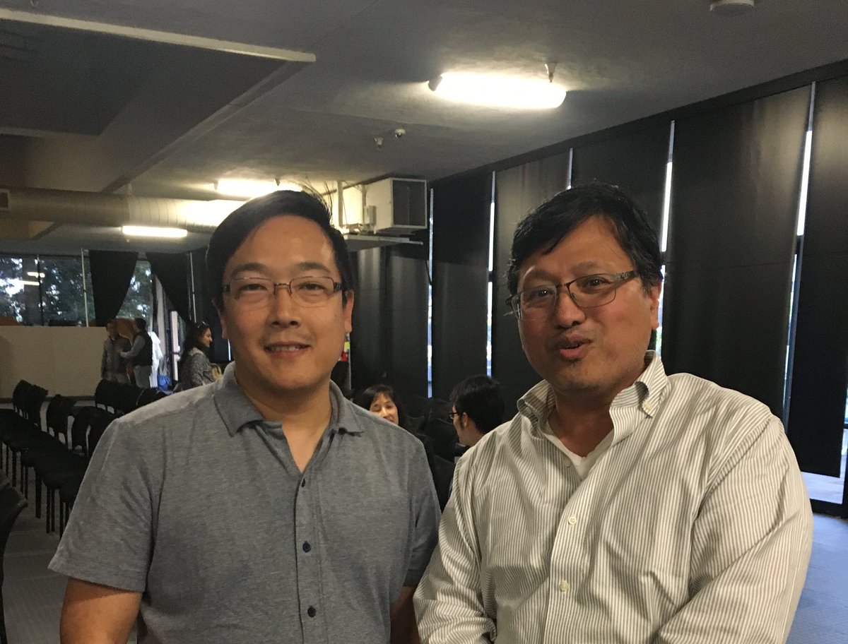 CaptainGamify's tweet photo. Tony and I became very active with the SVBM at the Sunnyvale Plug and Play. Tony gave a number of "What's New in Crypto" presentations there. Here he is with Charlie Lee (the creator of Litecoin) at PnP in 2018. https://t.co/LZCqjHdNQY