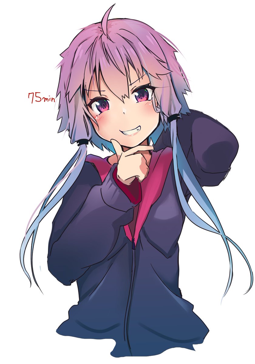 短時間お絵描き練習10回目～疲れたので今日はここまで。アタリ:2分/線画:28分/塗:40分/仕上:5分くらいか。 