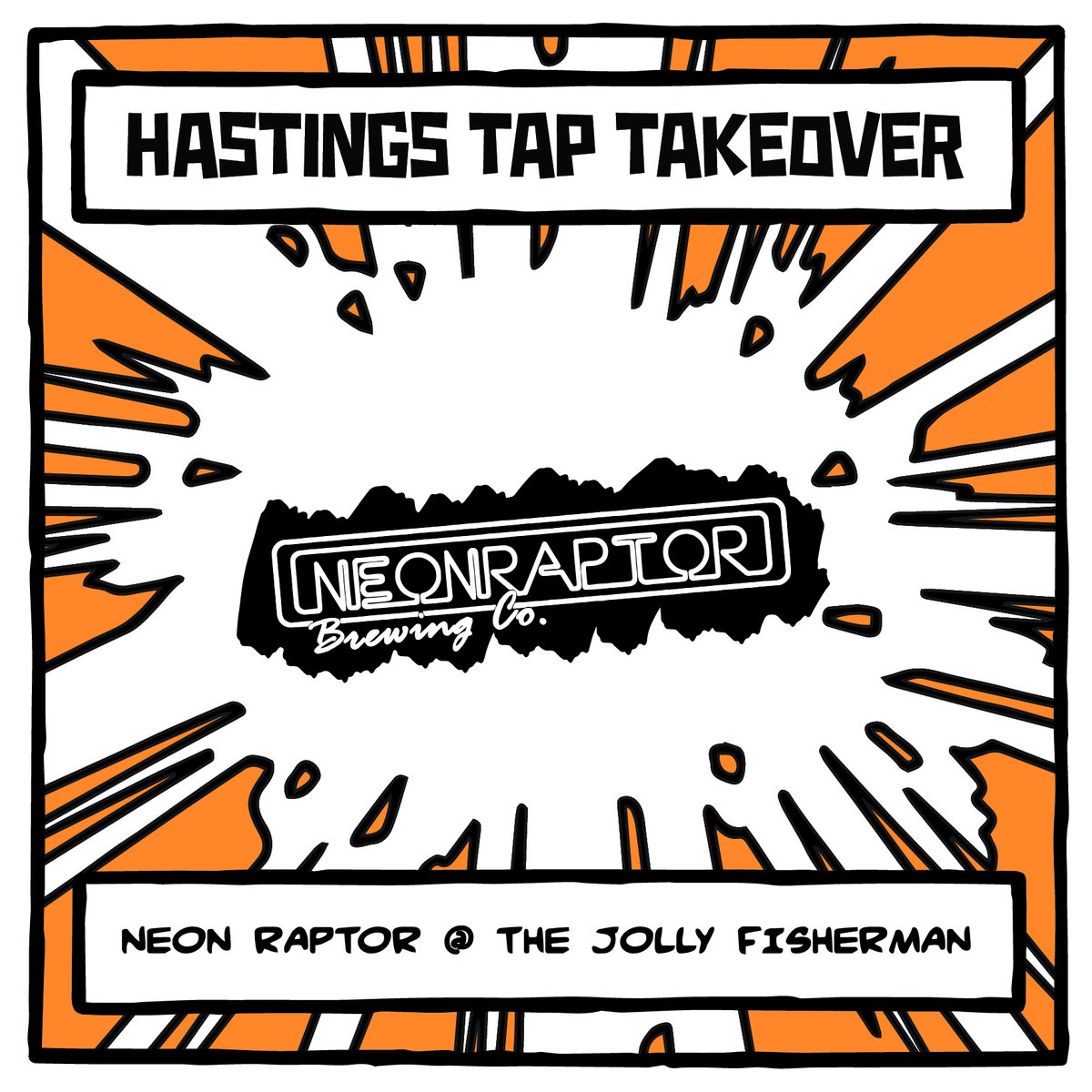 📢 IMPORTANT NEWS 📢
Due to circumstances beyond their control, there has been a change of brewery at the JOLLY FISHERMAN. We're thrilled to announce that they will now be pouring Nottingham's finest, NEON RAPTOR 🍻