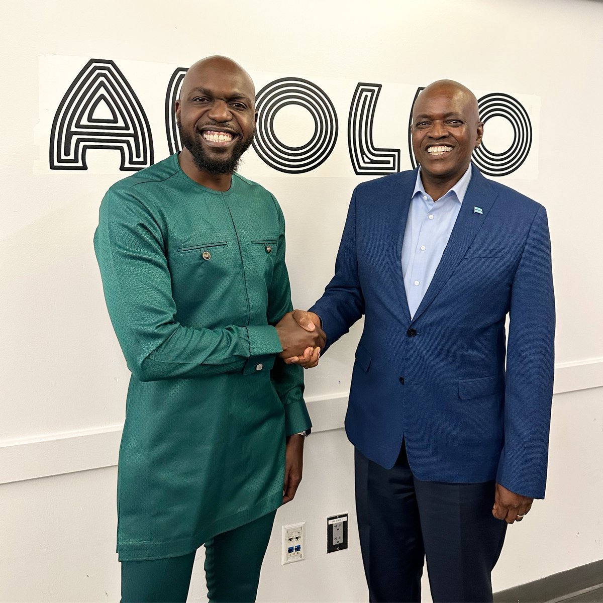 Backstage with Botswana President Mokgweetsi Masisi at the iconic Apollo Theater in New York City