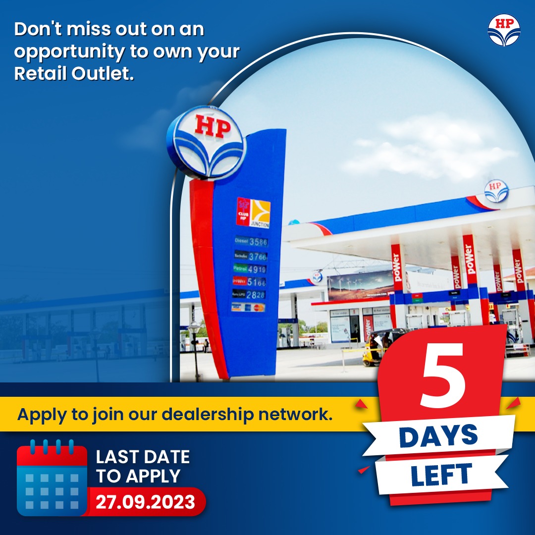 You could be the reason a working father reaches home in time to have dinner with his daughter. Get a chance to be a part of more such stories, by applying at petrolpumpdealerchayan.in. Apply before 27.09.2023.
#HPCL #HPRetail #MeraHPPump <a href="/hpcl/">Hindustan Petroleum Corporation Limited</a>
#JoinTheDrive #DealershipOpportunity