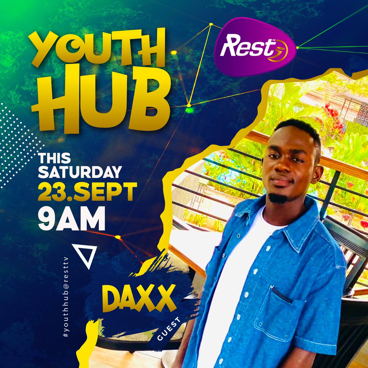 PhonesDaxx's tweet photo. Don’t miss tune in on Rest tv to watch us live 🔥
#restv 
@PhonesDaxx https://t.co/DolWoY3z3r