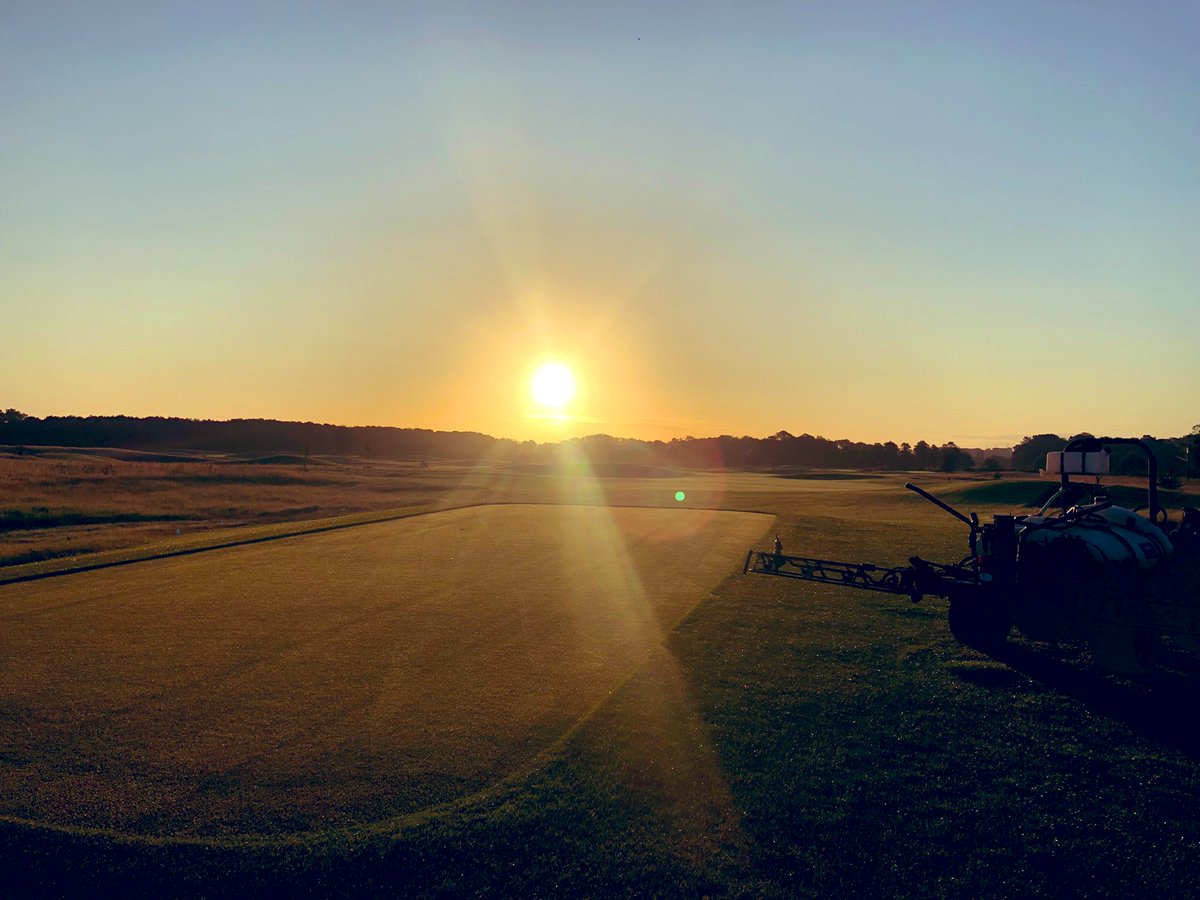 Beautiful day for an early spray!!