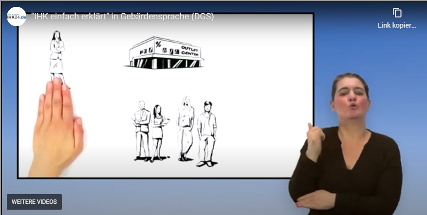 Heute ist #InternationalerTagDerGebärdensprache. Auf unserer Internetseite erklären wir in Videos die Aufgaben der IHKs und das Prinzip der dualen Ausbildung. Denn auch wir möchten Teilhabe für Gehörlose ermöglichen. #Barrierefreiheit #Gebärdensprache ihk.de/ostbrandenburg…