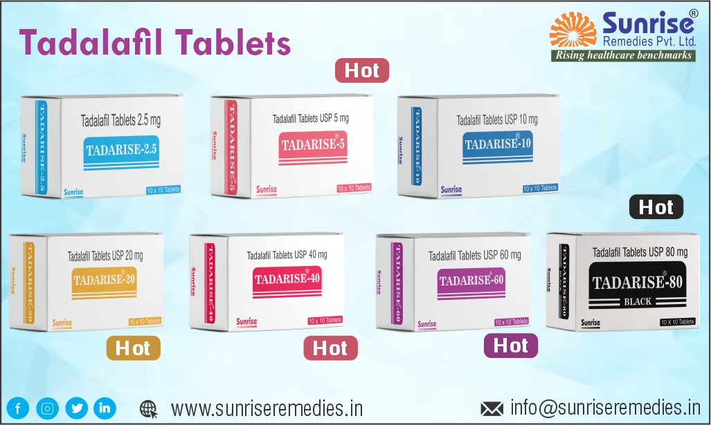 A Perfect Life is a Happy Life With Tadarise Contains #Tadalafil Most Popular Products From Sunrise Remedies Pvt. Ltd.

Read More: sunriseremedies.in/our-products/t…

#Tadarise #TadalafilUSPProducts #TadalafilChewable #TadalafilEffervescent #EDPills #PEpills #CureEDProblem #CurePEProblem