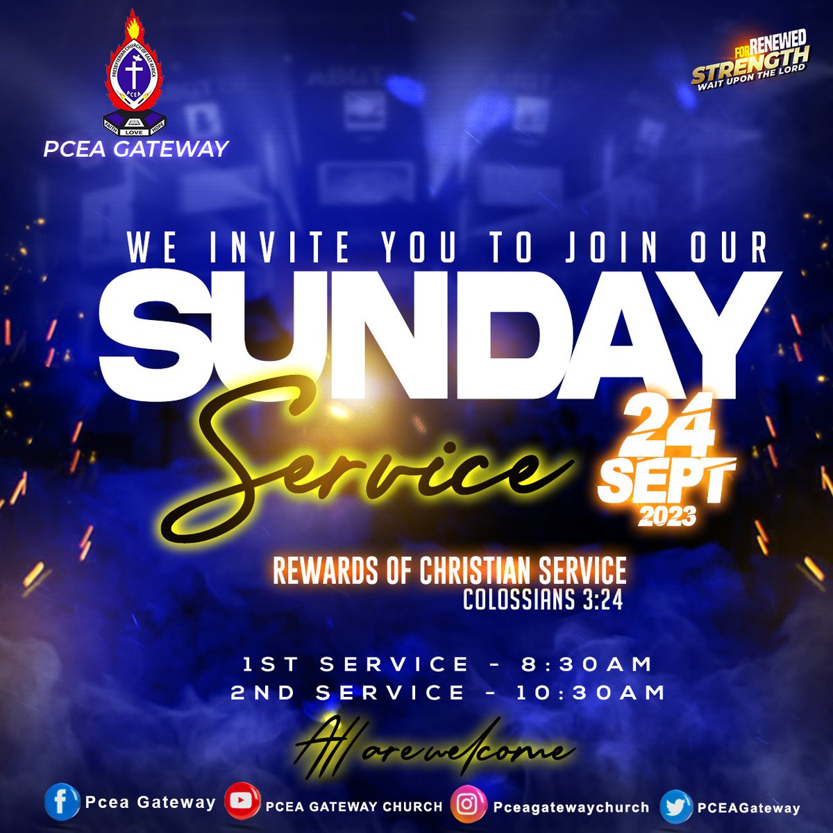 PCEAGateway's tweet photo. Join our Sunday service... All are welcome.
#forrenewedstrengthwaituponthelord #GodIsGreat #GodIsAble #saturday #saturdaycollect #PCEA #pceagateway https://t.co/XpPNAg8XTi