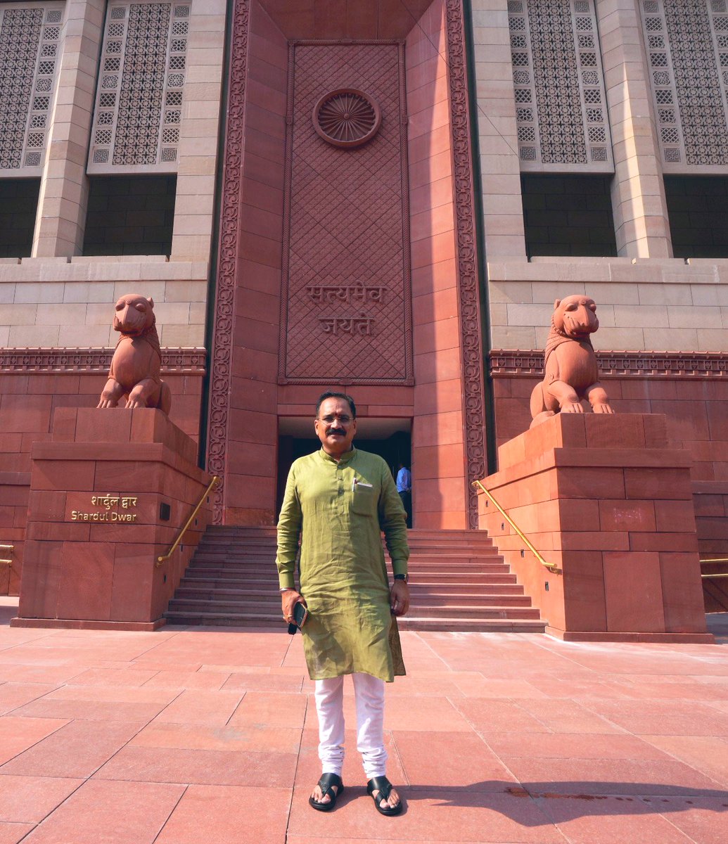 At the Temple of Democracy- New Parliament of India. 

#NewParliamentHouse 

@blsanthosh