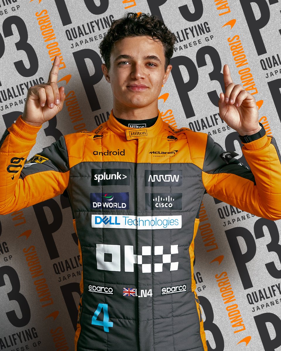 McLarenF1's tweet photo. YES! Great quali, @LandoNorris! 🙌

He’ll start the #JapaneseGP from P3 after a superb flying lap! 🇯🇵 https://t.co/lHXtNaF9b0
