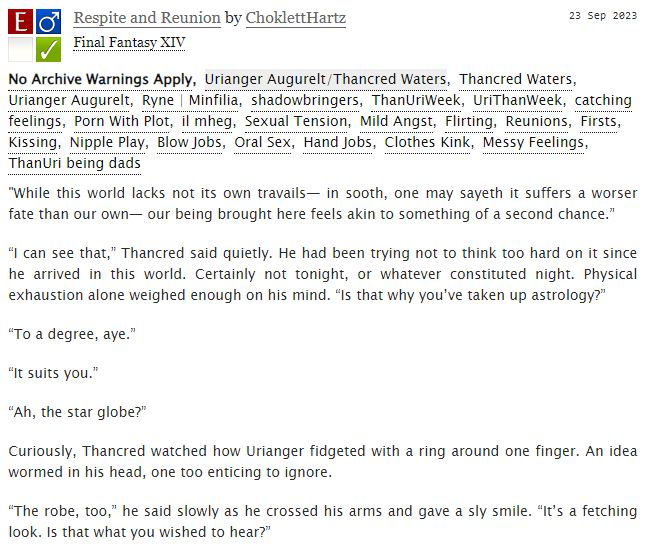 ChoklettHartz's tweet photo. Day 1: Reunion
I am late and there's no way I'm writing 7 whole fics in such a short time so I'm gonna say this counts for Day 3: Firsts as well.
Aaaaahh I had fun writing this. I love them πππ
https://t.co/mVOXJprDwK
#ThanUriWeek #UriThanWeek #thanuri #urithan https://t.co/DNrsvD96y1