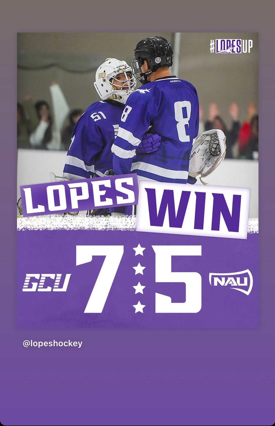 GCU D1 Men's Hockey Drops Fall Semester Finale - Grand Canyon University  Club Sports