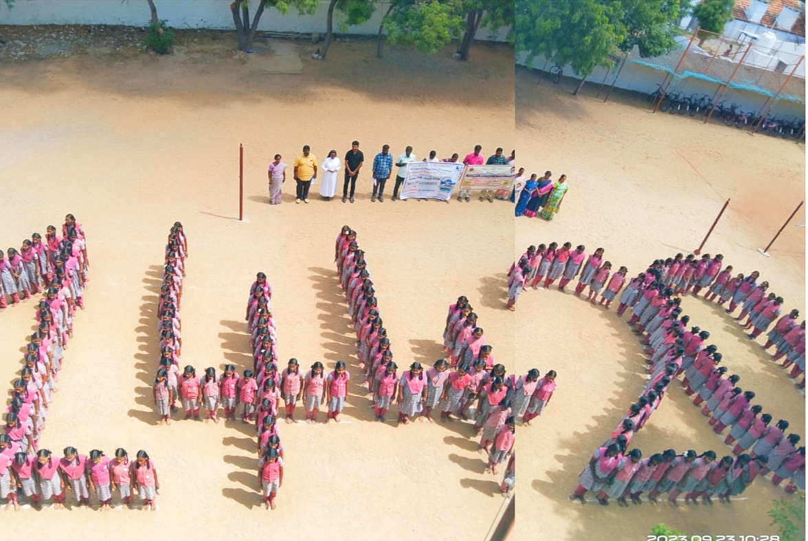 VellakovilMpty's tweet photo. Today Vellakovil Municipality people movement Awareness about lodging complaints through 14420 about disposal of fecal sludge in water bodies program in Punitha Amala Annai girls high school - KPC Nagar https://t.co/GhzmcaHyk2