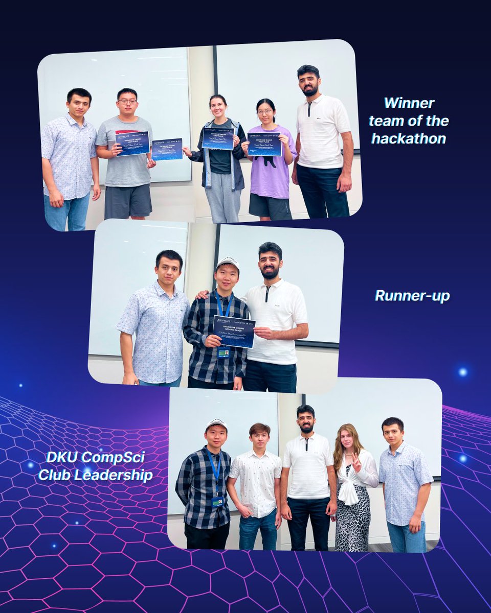DKUCompSciClub's tweet photo. 📸 A Glimpse of HackDuke Online!

Dedication, innovation, and endless coding – the event was nothing short of spectacular with over 10 speaker sessions, mentors and innovative team projects! A huge shoutout to all the participants for making this event special. https://t.co/J5kd9jeMv5
