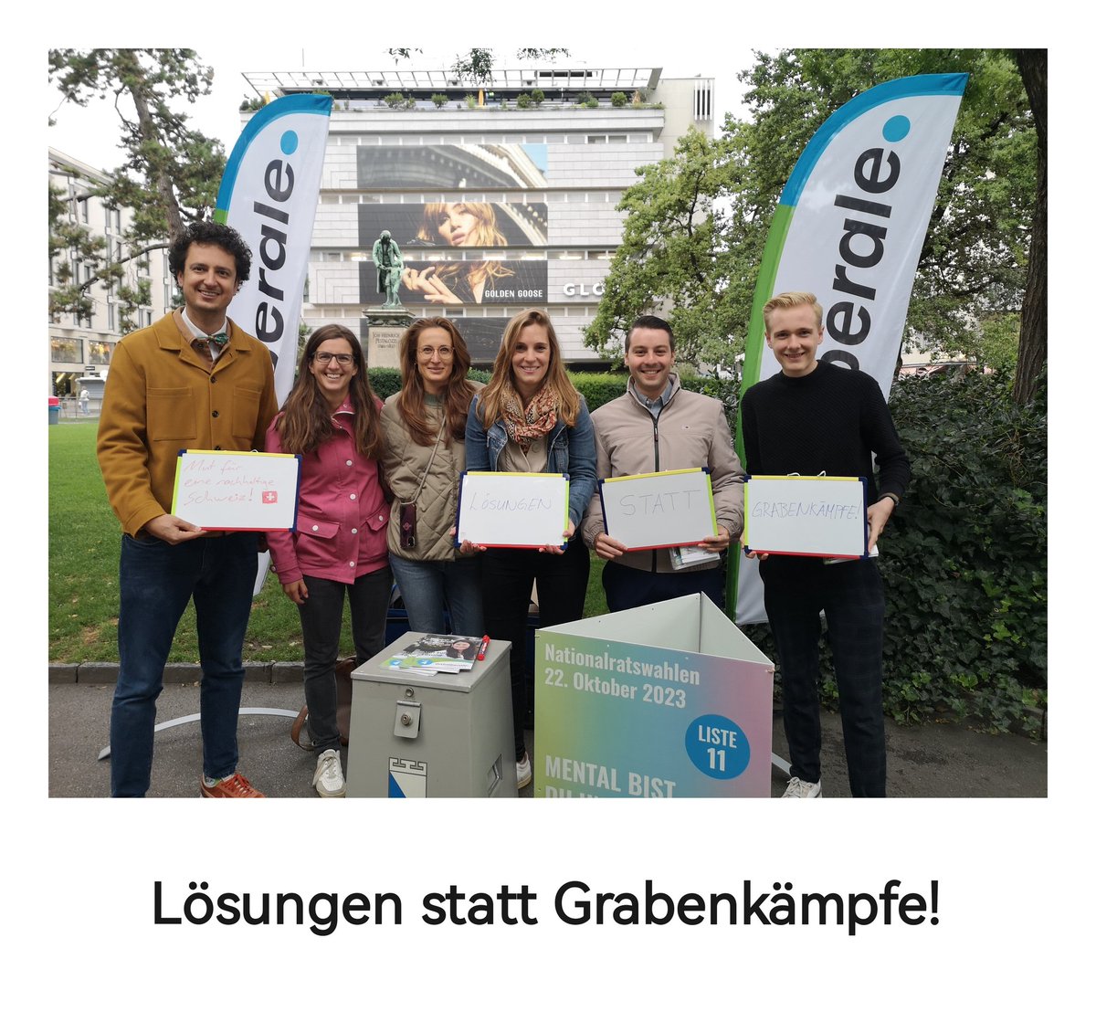 Wir brauchen Mut für eine nachhaltige Schweiz 💚

Lösungen statt Grabenkämpfe, let's go!

#mutzurlösung #glp

<a href="/glpzh/">Grünliberale Kanton Zürich</a> <a href="/glpstadtzuerich/">GLP Stadt Zürich</a> <a href="/grunliberale/">Grünliberale Schweiz</a>
