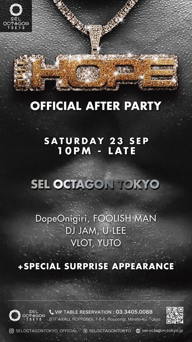 junto_2's tweet photo. #THEHOPE afterparty at #seloctagontokyo

ゲスト希望の方はDMもしくはリプライください！

#guest #guestlist  #nightclub #roppongi #tokyo #クラブゲスト #クラブゲスト情報 #ゲスト #クラブ #ナイトクラブ #ナイトアウト #monyhorse #オクタゴン https://t.co/MZgyw4meST