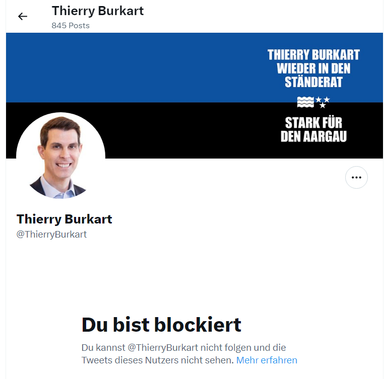 <a href="/FDP_Liberalen/">FDP Schweiz</a> <a href="/ThierryBurkart/">Thierry Burkart</a> Bekomme ich auch ein personalisiertes Video von <a href="/ThierryBurkart/">Thierry Burkart</a> vielleicht gemeinsam mit seiner Schwester der Waffenlobbyistin Deborah Carlson-Burkart. Oder will er wieder nur für die gemäss Bundesverfassung verbotenen Gentechexperimente am Menschen machen. Wer will schon