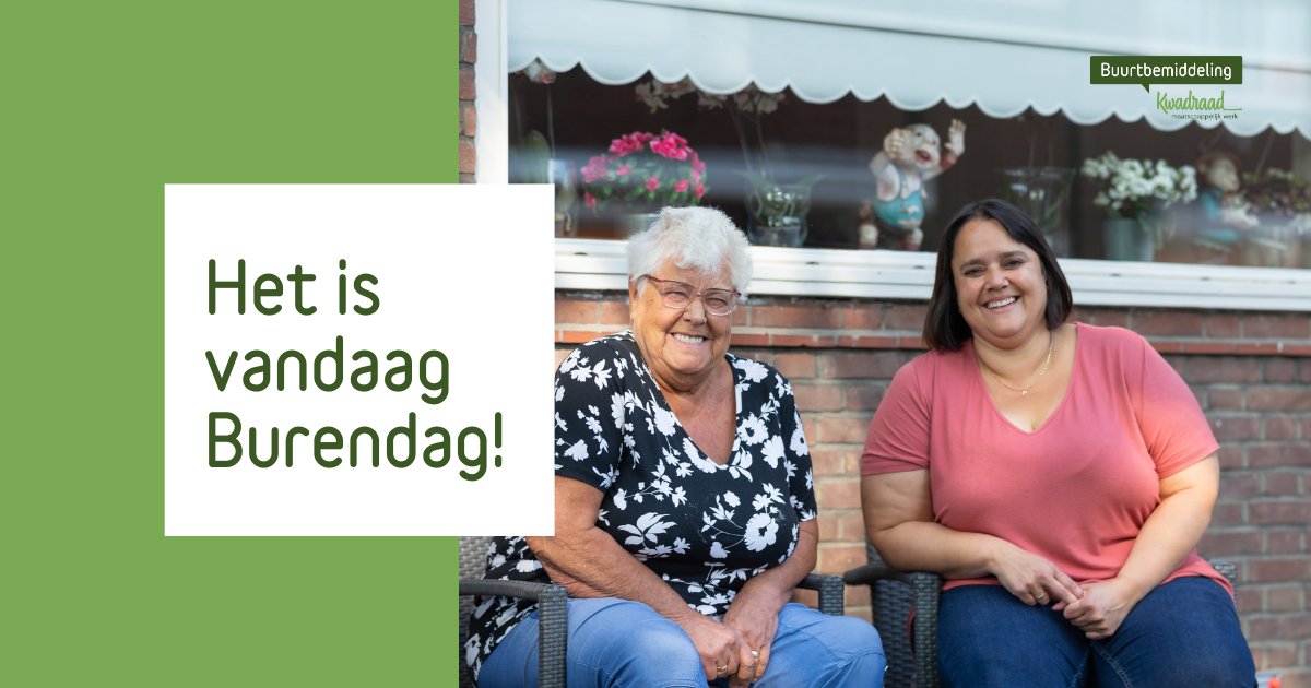MozaiekWonen's tweet photo. Het is vandaag Burendag! https://t.co/4T4qMRs1Rn