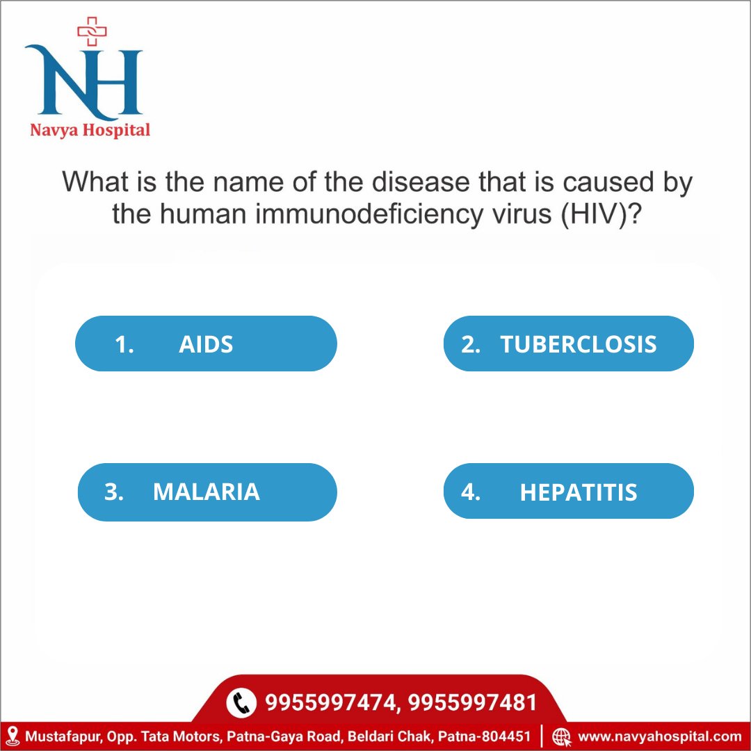 navyacares's tweet image. Test your knowledge with our fun quiz! 🤓
Comment your answer below 👇

Follow Us @navyacares

#funquiz #QuizTime #answerthequestion #quizoftheday #navyahospital #navyacares #hospital #ortho #health #medicalcare #multispecialityhospital #patna #besthospitalinpatna #oncology