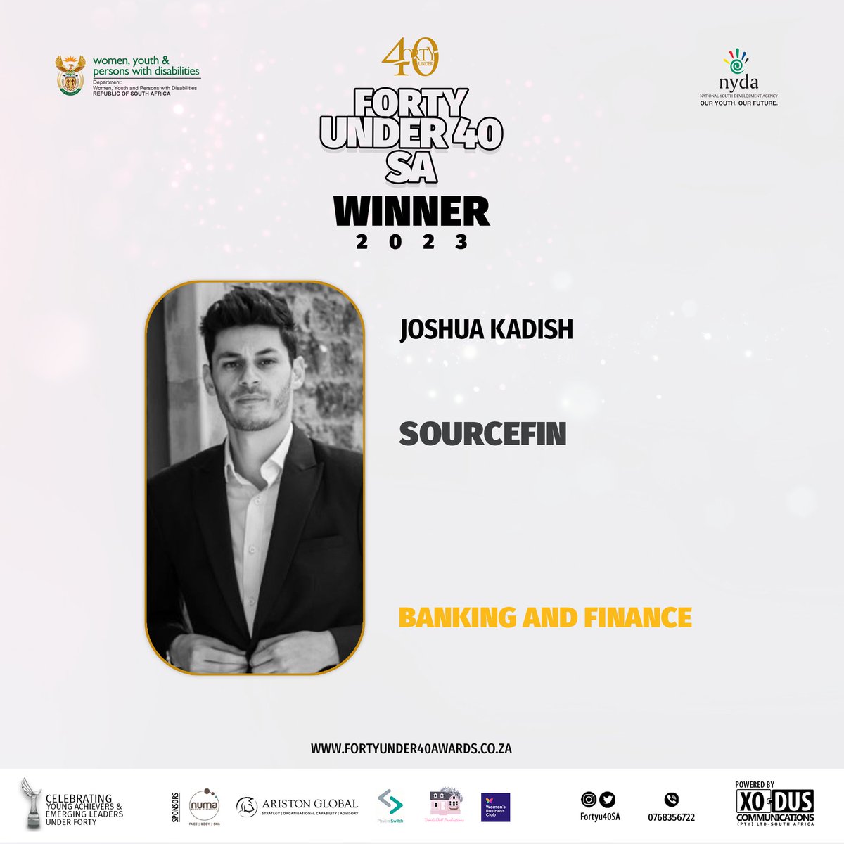 Congratulations to all the Award winners of the Forty Under 40 Awards South Africa 2023 The event took place on 9th September 2023 at the Houghton Hotel For more info, visit fortyunder40awards.co.za #FortyUnder40SouthAfrica #spottedunder40
