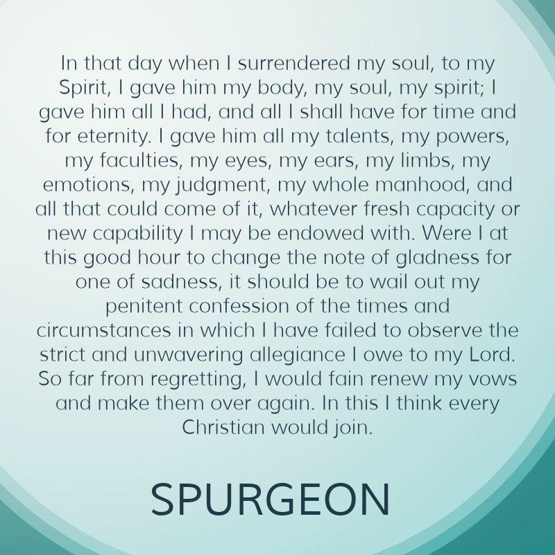 ReadingSpurgeon's tweet photo. Surrender.
#Spurgeon #s995 https://t.co/f5DttbLS9C