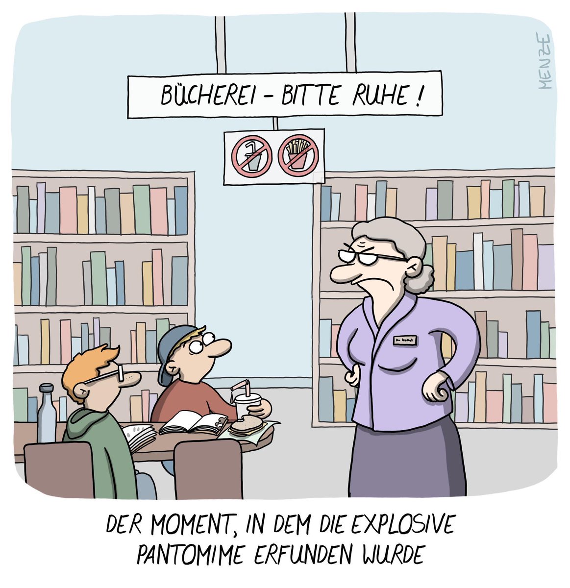 Cartoostrophal's tweet photo. 🤫🤨🍟🧋🫗📖😧😤😠😡👉👎👎🤌🤌✊💥🫨
Stilles Wasser spendieren: https://t.co/rJq4Ejtyfl bzw. https://t.co/ucwFsTAEDs
#Bücherei #BitteRuhe #Ruhebereich https://t.co/cyriikq2KH