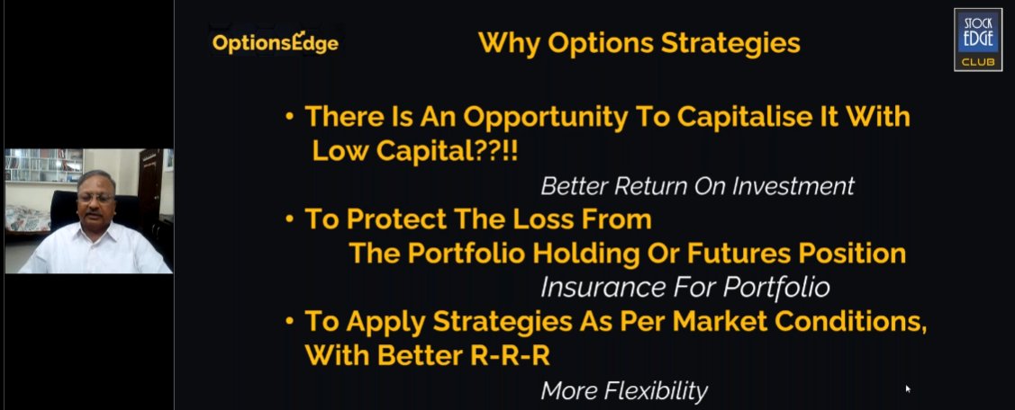 StockEdgeClub's tweet photo. Why do you need options strategies? by @brahmachary
#optionsedge https://t.co/gfAL05TFsf