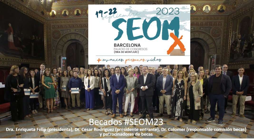 PaulaJFonseca's tweet photo. Finaliza #SEOM23🎉
✨De pequeños pasos nacen grandes AVANCES, cada mesa lo ha evidenciado✅
🤝Conexiones q revelan las invaluables PERSONAS detrás d cada oncólogo🔝
❤️ VIDAS mejoradas en calidad y SG x la pasión y esfuerzo colectivo 💡
Unidos x un propósito: nuestros pacientes ‼️ https://t.co/V1njCWoQaG