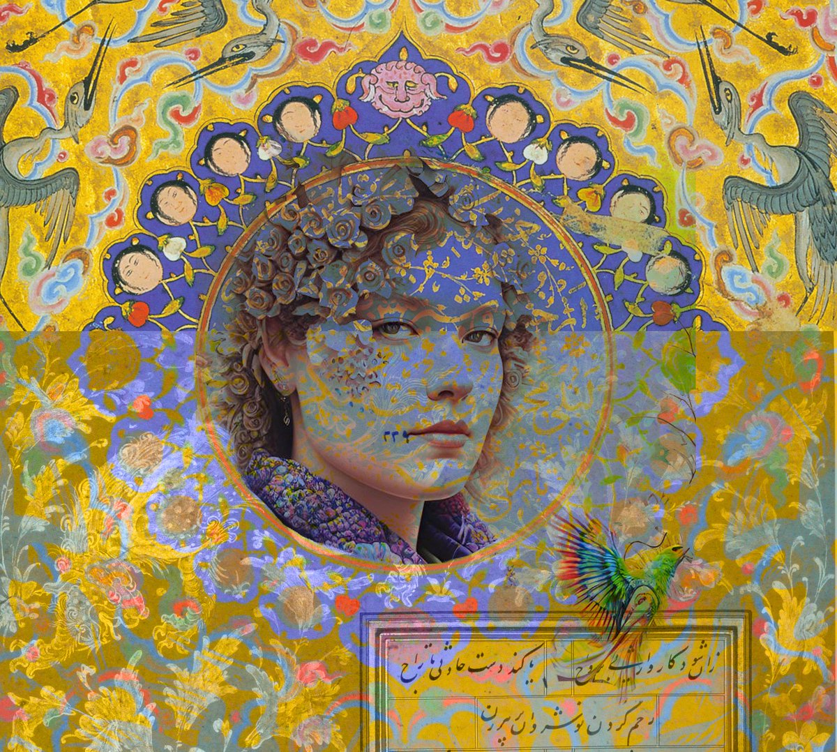Sabasart1's tweet photo. 🌟SPECIAL OFFER 🌟

Digital ME No.229

1 $xtz  5/5

ME+AI This is a self portrait My portrait by AI + collage of old Persian painting+ digital painting

#NFT #tezos #colorfulnft https://t.co/ycBv05rmXf