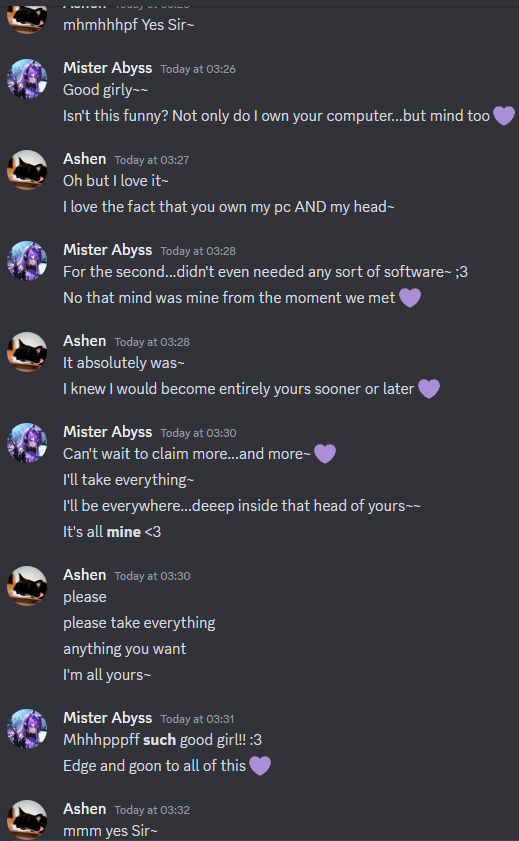 abyss_mister's tweet photo. Not only do I love to do techdom, but I also love to mush up cute, little, fragile minds~

This good, adorable girl had the dear pleasure of having her brain pounded into mush for literally hours...I loved the mess that I created here 🤭

Who's next?~ 💜☕️ https://t.co/HxE5Zl9IYJ
