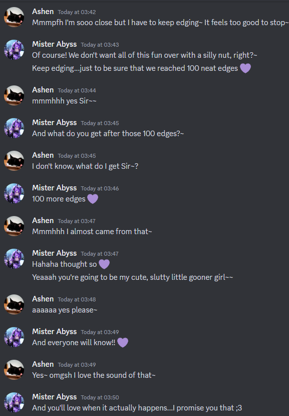 abyss_mister's tweet photo. Not only do I love to do techdom, but I also love to mush up cute, little, fragile minds~

This good, adorable girl had the dear pleasure of having her brain pounded into mush for literally hours...I loved the mess that I created here 🤭

Who's next?~ 💜☕️ https://t.co/HxE5Zl9IYJ