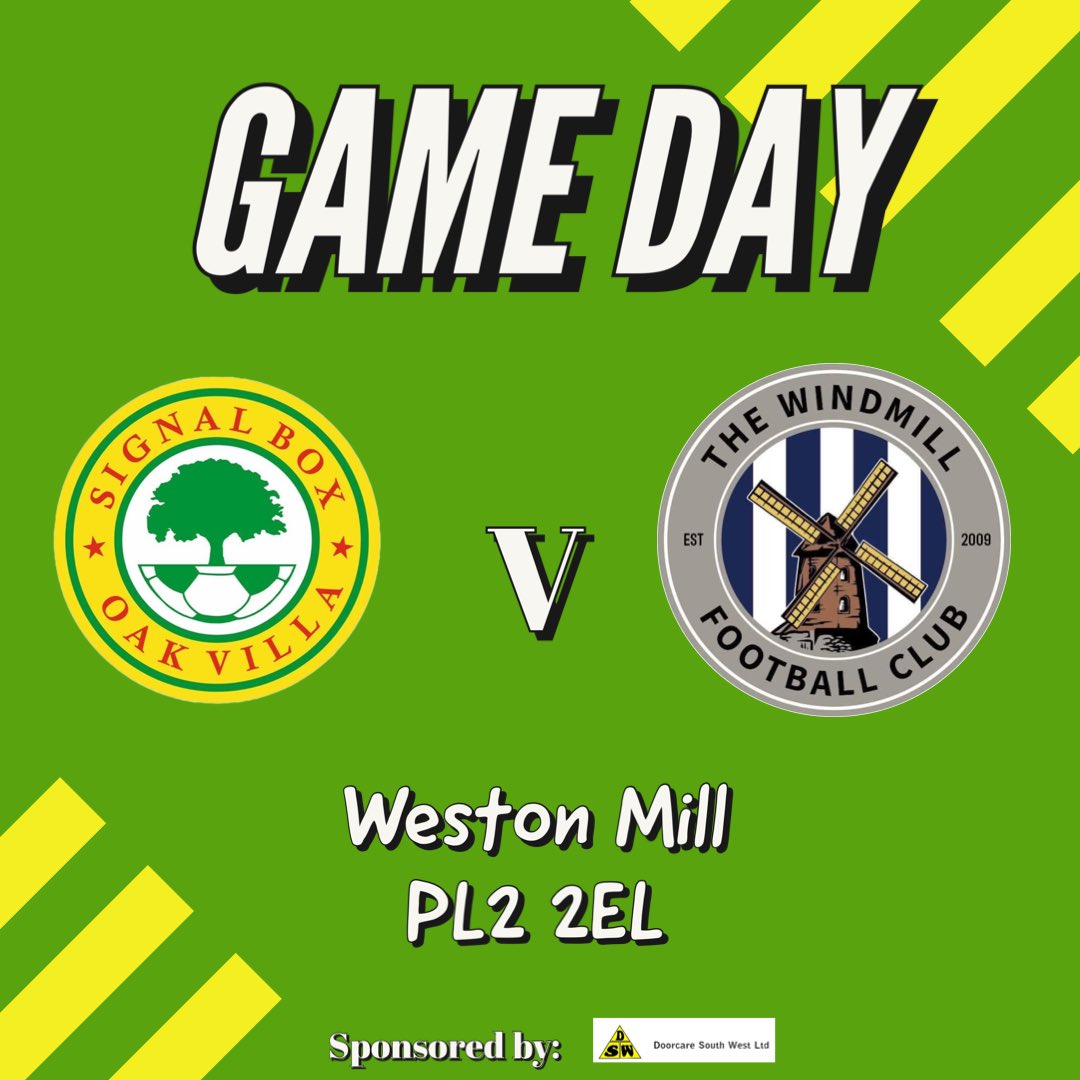 📁 P&WD 
🆚 Windmill FC
📍 Weston Mill
🗓️ Saturday 23rd September 
🕑 14:30 ko
☁️ 16 Degrees

Get yourselves down to Weston Mill. What’s sure to be an entertaining game 

Snack Hut and Bar open from 12pm. 
#plymouth #gameday #sbov #nonleaguefootball #freetosee #PlymouthFootball⚽️