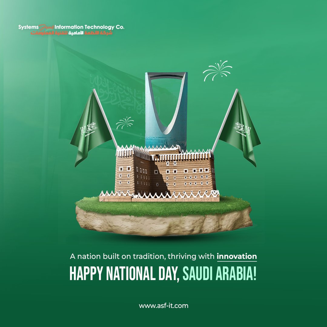 Celebrating Saudi National Day with Pride! 🇸🇦🎉 

#SaudiNationalDay #SystemsFrontIT #CybersecurityExperts #SaudiArabiaTech
#NetworkSolution #Fortinet #Sophos #Kaspersky #Veeam