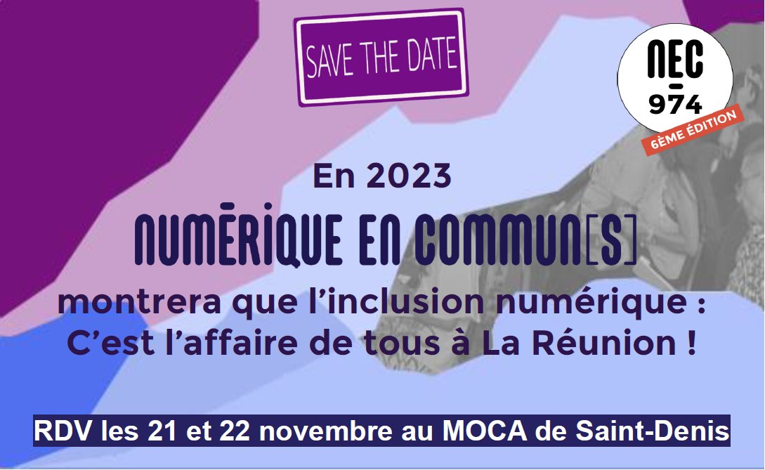 danielm974's tweet photo. Derrière les indéfectibles État et Région Réunion, de nombreux autres partenaires dont la liste sera arrêtée sous peu nous rejoignent pour faire que cette manifestation soit une réussite de l'inclusion numérique de notre territoire.
Notez les dates et rejoignez-nous ! https://t.co/LRWtSveyzo