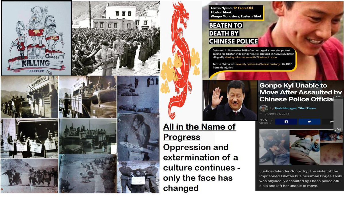 China continues cultural genocide in Tibet. 
China’s oppression in Tibet has gone on for decades and so has the Tibetan freedom struggle. Tibetans in Tibet have witnessed and experienced the first-hand oppressiveness of Chinese rule.
#FreeTibet #China #XiJinping #DalaiLama 1/2